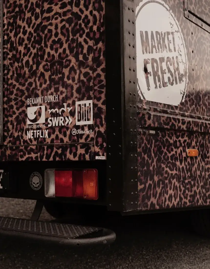 Jack's Tasty Truck mit markanter Frontansicht